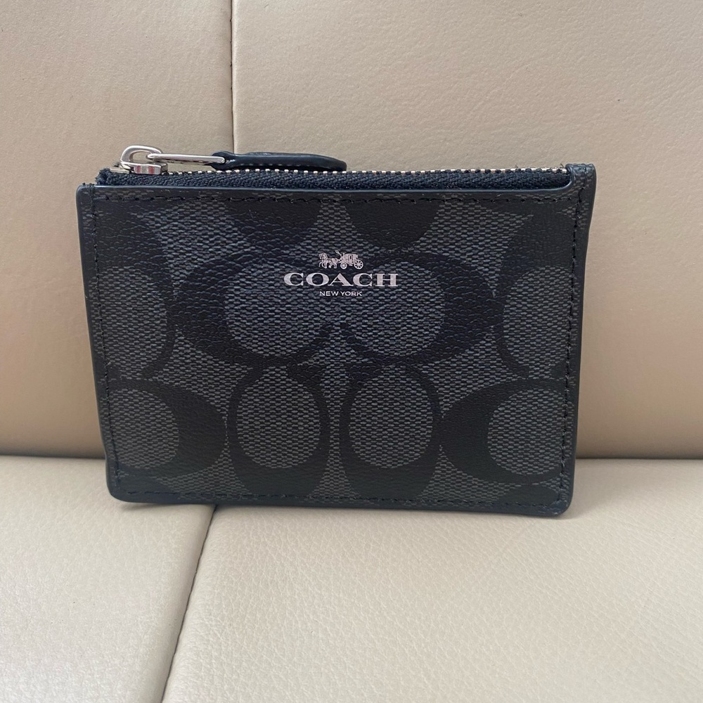Coach Mini skinny ID case- black